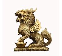 Résumé Feng Shui Qi Lin/Chi Lin Kylin Statue Sculpture Figurine Room Decor Crafts Ornement Gifts Attire la Richesse la Bonne Chance chez Moi Le décor de Bureau Prosperité Figurine