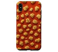 Résumé Motif Jaune Orange avec des Illustrations de Points Coque pour iPhone XS Max