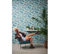 Résumé Papier Réelle Avec & Effet Brillant - Bleu, Turquoise, Or