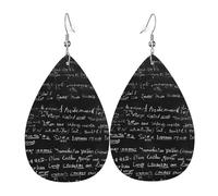 (Résumé Scientifique Chimie) Boucle D'Oreille Tendance Pendantes Légères Boucles D'Oreilles En Cuir Pour Quotidien Décorations