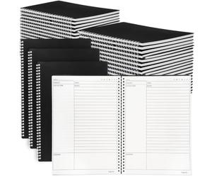 Resurhang 20 Pack A4 Cornell Notes Notebook, 8.5 x 11 Inches Cornell Spiral Notebooks for Note Taking, Subject College Ruled Notebook Steno Pads for School Office Business Home, 60 Sheet/120 Page
