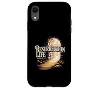 Resurrection Life Romans 6:4 Vide Tomb Cross New Life Faith Coque pour iPhone XR