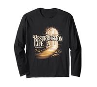 Resurrection Life Romans 6:4 Vide Tomb Cross New Life Faith Manche Longue