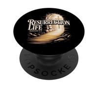 Resurrection Life Romans 6:4 Vide Tomb Cross New Life Faith PopSockets PopGrip Adhésif