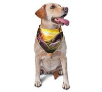 Resurrection Morning Dramatic Cross and Divine Light Printed Graphic Pet Triangle Scarf for Dogs & Cats Adjustable Cute Pet Bandana for & Photo Shoots