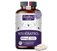 Resvératrol, 1050 mg de Trans Resveratrol Pur (98%) par dose quotidienne - Antioxydant Puissant - Extrait 140:1, 60 Gélules - Absorption Optimisée avec Pipérine - Végétalien, Sans Additifs