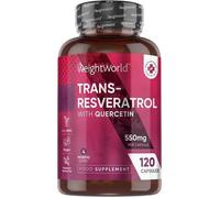 Resveratrol Actif Pur 98% - 60 Gélules Vegan-Source Élevée De Vitamine C & Vitamine E Antioxydant - Formule Naturelle