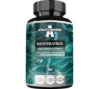 Resveratrol High Dose 400 mg - 60 gélules végétaliennes - 2 mois d'approvisionnement - 98% Trans-Resveratrol de l'extrait de Renouée du Japon - Antioxydant naturel - par Apollo's Hegemony