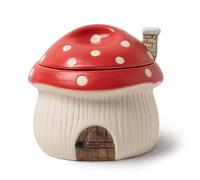 RESVUGA Bol à soupe à l'oignon français avec couvercle, ramequin, style maison champignon amusant, bol fantaisie, gâteaux de lave, crème brûlée, cuiseur à œufs avec aérations de dissipation de la