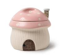 RESVUGA Bol à soupe à l'oignon français avec couvercle, ramequin, style maison champignon amusant, bol fantaisie pour gâteaux de lave, crème brûlée, cuiseur à œufs avec aérations de dissipation de la