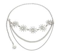 Resweky Affecte le soleil, la ceinture, les plages de sable et les filles et les femmes qui regardent les joues et les chaînes de corps des enfants en été souriant, taille unique, alliage, Pas de