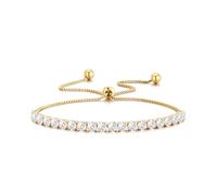 Resweky bohème cristal bracelet chaîne d'or amour strass dainty bracelet bijoux chaîne femme cadeau (Gold)