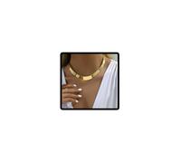Resweky collier bas gras Collier d'or vieux pays africain déclaration Choker Collier de bijoux Femmes, free size, Métal, Sans objet