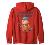 Rétablir l'ordre dans Le Garage Castor Funn Organisation Humour Sweat à Capuche
