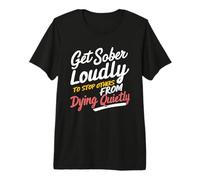 Rétablissement de la dépendance à l'alcool, sobriété (AA NA Anniversary) T-Shirt Haut de Gamme