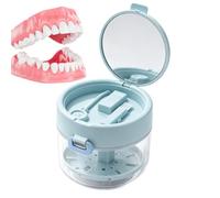 Retainer Case | Leakproof Cleaning Storage with Removable Basket | Retainer Box for Travel Sports Bath Night Guard