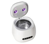 Retainer Cleaner, 52kHz Ultrasonic UV Aligner Cleaner, Portable Cleaning Machine to Dentures, Mouthguards, Jewelry for Kids, Seniors, Adults at Home or Travel Use, 4.33 x 4.72 x 5. 11 inches