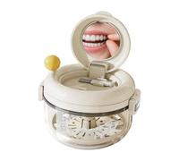 Retainer Cleaner Case | Portable Mouth Guard Soak Container | Denture Container |design Spins Water Into A 360-degree Motion To Clean Aligner Crevices Thoroughly, Eliminating The Need For Scrubbing Or