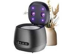 Retainer Cleaner Device, 52kHz Aligner Cleaner, Portable UV Machine, Ultrasonic Cleaning Power, Hygienic Design, Ideal for Kids, Seniors, and Adults’ Mouthguards, Dentures and Travel Jewelry Care