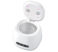 Retainer Cleaner Machine, Ultrasonic Aligner Cleaner, Portable Uv Cleaning Device, Hygiene Tool for Retainers, Adults, Mouthguard, Denture, Home, Travel, 4.33 X 4.72 X 5. 11 Inches