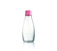 Retap ApS Grande Bouteille d'eau en Verre Borosilicate 0,8 Litre, Rose, 0.5 / Medium
