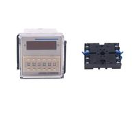 Retard de mise sous tension 380 V, relais temporisé 24 V, contrôle du cycle marche-arrêt JSS48A-S 220 V double SS(Wiring base,24 48V ACDC)