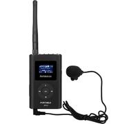 Retekess FT11 Tour Guide System Transmitter FM with 2000 mAh Rechargeable Battery, for Simultaneous Conference(1 Sender, Black)