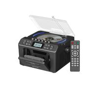 RETEKESS Radio CD Multifonction , Lecteur CD Portable avec Cassette, Port USB, Carte TF et Entrée Auxiliaire, Télécommande, Idéal pour la