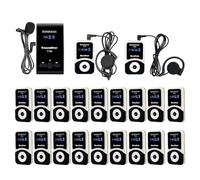 Retekess T130-T131 Système de Guide Touristique, Audio Tour Guide System, 99 Canaux, Technologie PLL, 12H en Veille, pour Visites D'usines, Voyages, Traductions D'églises, Réunion