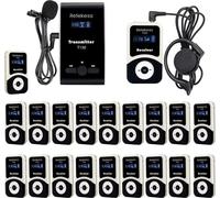 Retekess T130-T131 Wireless Tourist Guide, système explicatif portable sans fil, microphone sans fil, 99 canaux, 60 mètres, convient pour les visites d'écoles, les formations d'entreprises, les musées