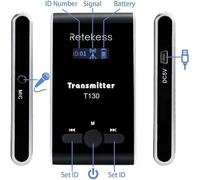 Retekess T130 Tour Guide System, 99 canaux, standby 12H, Système de guide touristique sans fil pour voyager (2 émetteurs, 32 récepteurs)Système de guide touristique