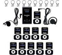 Retekess T130 Wireless Tour Guide System, 60M Audio Whisper Guide System, système de traduction d'église, avec TT003 PLL écouteurs bilatéraux
