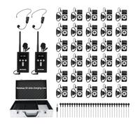 Retekess T130P Audio Tour Guide System,Système de Guide Touristique(1-10) | pour Tourisme,Visites d'Usine,Réduction du Bruit,Qualité Sonore Claire, 160m, avec Boîtier de Chargement