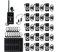 Retekess T130P T131P Système de guidage, émetteur sans fil, réduction progressive du bruit, 160m, chargeur de type C pour les écoles