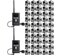 Retekess T130S Système de guide touristique sans fil, système audio Whisper, 100M, écouteurs D, avec boîtier de charge portable à 32 emplacements, pour le tourisme, usine
