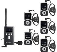 Retekess T130S Tour Guide System, audio guide avec 49 canaux, 100 m Système d'interprétation vocale pour le tourisme, l'usine, la conférence, l'église, l'université