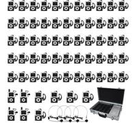 Retekess T130U Système d’Appel sans Fil, Microphone de Guide Touristique, Fonctionnement par une Seule Clé, 200m (60 Récepteurs)