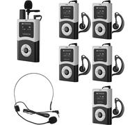 Retekess T130U Système de guide touristique sans fil, microphone et haut-parleur Tour Guide, qualité sonore claire, 200m,par bouton ON, pour les voyages en plein air