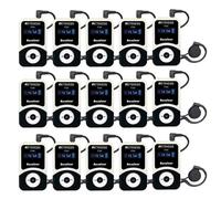 Retekess T131 Pager Système, Récepteur Compatible avec T130 Système de Guide Audio sans Fil, Microphone pour Usine, Réunion(15