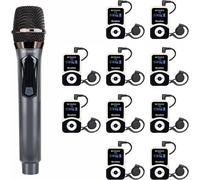 Retekess T131 Wireless Tour Guide System, système de chuchotage audio 100 m/328 pieds, avec T130 Wireless Handmicro Sender, pour conférence, formation