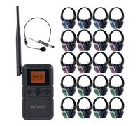 Retekess TA003P Casque Silent Disco, Disco Silencieuse, Mains Libres, Qualité Audio Hi-FI, 12H, Facile à Utiliser, Adapté Au Fitness en Équipe, Au Yoga Et Aux Activités De Groupe en Extérieur