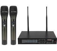 Retekess TC103 Microphone sans fil Système sans fil, système de microphone à main sans fil pour karaoké, possibilité de connexion multimédia, pour karaoké, chant