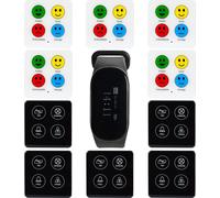 Retekess TD112-TD033-TD034 Système de téléavertissement, système d'évaluation avec sondage sur les toilettes, bouton tactile, étanche, 7 langues, pour restaurant bar