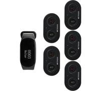 Retekess TD112-TD036 Restaurant Pager, Système d'appel sans fil, 180 mAh Batterie intégrée, 2 choix d'annulation d'appel, 7 langues, pour restaurant (5 touches)