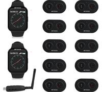 Retekess TD113 Système de téléavertisseur pour restaurant, avec bouton d'appel de téléavertisseur serveur TD036, IP67 étanche, pour restaurants, clubs, cafés, hôtels, toilettes, hôtels