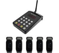 Retekess TD154 Système d'appel de téléavertisseur, téléavertisseur de restaurant, clavier d'émetteur prend en charge l'écran tactile, fonction d'appel par touche ON, 7 langues, cuisine de restaurant
