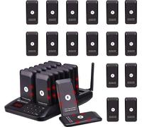 Retekess TD157 Système d'appel de pager, 32 pagers, batterie 300mAh, durée d'appel 1-99s, Play and Play, facile à utiliser, système d'appel de client pour Food Court