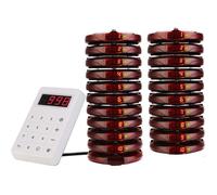 Retekess TD158 Système d'appel sans fil, 20 Bipper,Clavier Muet Indépendant, Bipeur Restaurant,Extérieur 500M, Mini Bipeurs Client