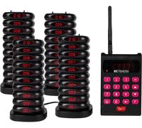 Retekess TD161 Système de téléavertissement pour restaurants, 500m, facile à installer, s'éteint en un clic, pour hôtels, snacks, bars (40 téléavertisseurs)