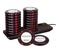 Retekess TD163 Bipeur Système, Mini Système d’Appel sans Fil,20 Bipeurs,4 Modes d'Appel,20H Standby, Bipeurs Client pour Restaurant